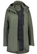 Army groene dames winterjas Urban outdoor Clean Jacket van Agu 8