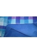 Blauwe ruit met fleece gevoerde outdoorjas van Playshoes 5