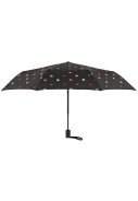 Zwart met stippen compacte paraplu Duomatic van Knrips / Reisenthel  2