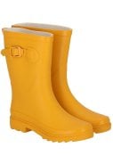Geel (Oker) damesregenlaars Rubber Rain Boots van XQ 