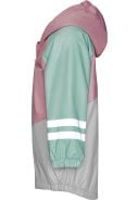 Groen / roze regenjas met fleece gevoerd van Playshoes  2