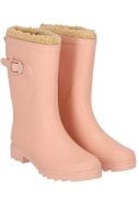 Roze gevoerde damesregenlaars Rubber Rain Boots van XQ 1