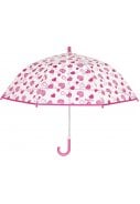 Transparante paraplu met roze hartjes van Playshoes 1