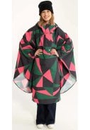 Zwart / groen / roze Triangulate regenponcho Danebodil van Danefae 5
