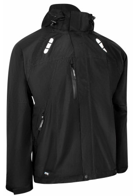 Zwarte ademende regenjas van Lyngsøe Rainwear