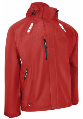 Rode ademende regenjas van Lyngsøe Rainwear