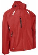 Rode ademende regenjas van Lyngsøe Rainwear