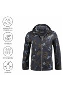 Antraciete camouflage heren regenjas Camou van Pro-X Elements 2