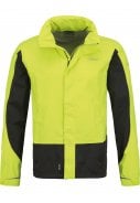 Neon geel en antraciete heren regenjas Lennard van Pro-X Elements 