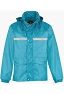 Aqua blauw unisex regenpak Dusch van Bjornson 5