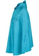 Aqua blauwe Unisex waterdichte poncho Haps van Bjornson 3