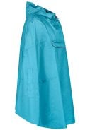 Aqua blauwe Unisex waterdichte poncho Haps van Bjornson 5