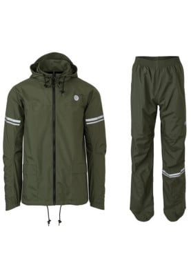 Army green Original unisex regenpak Essential van Agu 