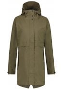 Army green Urban outdoor damesregenjas / parka van Agu