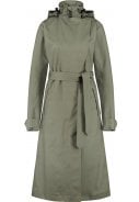 Army Green Urban outdoor lange damesregenjas / trenchcoat van Agu 1