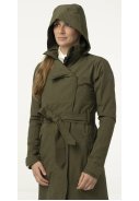 Army Green Urban outdoor lange damesregenjas / trenchcoat van Agu 3