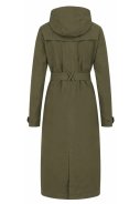 Army Green Urban outdoor lange damesregenjas / trenchcoat van Agu 6