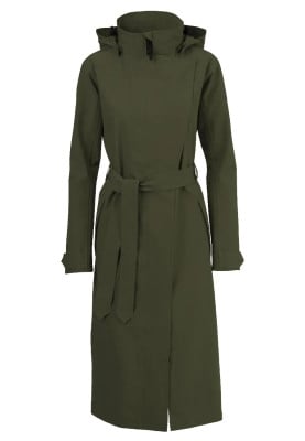 Army Green Urban outdoor lange damesregenjas / trenchcoat van Agu