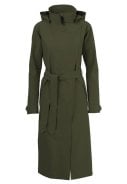 Army Green Urban outdoor lange damesregenjas / trenchcoat van Agu
