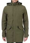 Army groene Urban outdoor long parka regenjas van Agu 8