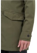 Army groene Urban outdoor long parka regenjas van Agu 5