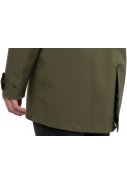 Army groene Urban outdoor long parka regenjas van Agu 3