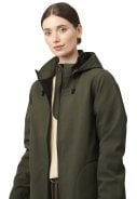Army softshell A-lijn regenjas van Ilse Jacobsen 5