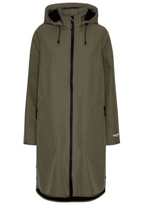 Army softshell A-lijn regenjas van Ilse Jacobsen