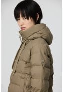 Beige (Brindle) puffer dames regenjas Frost van Tantä  3