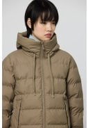 Beige (Brindle) puffer dames regenjas Frost van Tantä  4