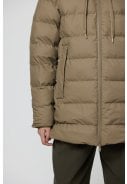 Beige (Brindle) puffer dames regenjas Frost van Tantä  5