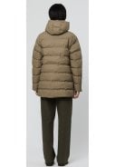 Beige (Brindle) puffer dames regenjas Frost van Tantä  8