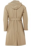 Beige gewatteerde damesregenjas W Trenchcoat van Rains 2