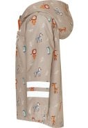 Beige kinder regenjas Wild Animals van Playshoes 2