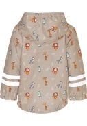 Beige kinder regenjas Wild Animals van Playshoes 3