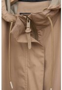Beige lange dames regenjas Nebel van Tantä 6