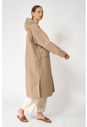 Beige lange dames regenjas Nebel van Tantä 8