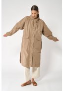 Beige lange dames regenjas Nebel van Tantä 9