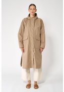 Beige lange dames regenjas Nebel van Tantä 11