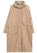 Beige lange dames regenjas Nebel van Tantä