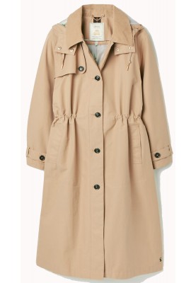 Beige lange regenjas / trenchcoat Fernhall van Joules