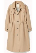 Beige lange regenjas / trenchcoat Fernhall van Joules 1