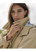 Beige lange regenjas / trenchcoat Fernhall van Joules 2