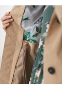 Beige lange regenjas / trenchcoat Fernhall van Joules 4