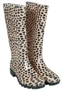 Beige / zwarte dames regenlaars van XQ Footwear 1