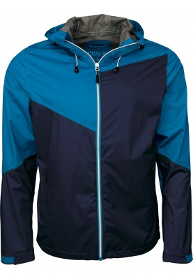 Blauw / donkerblauwe 4-way stretch heren regenjas Liam van Pro-X Elements 