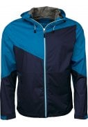 Blauw / donkerblauwe 4-way stretch heren regenjas Liam van Pro-X Elements 