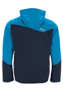 Blauw / donkerblauwe 4-way stretch heren regenjas Liam van Pro-X Elements  2