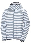  Blauw gestreepte dames regenjas Core Graphic van Helly Hansen