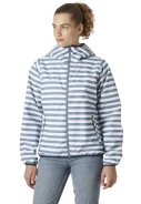  Blauw gestreepte dames regenjas Core Graphic van Helly Hansen 3